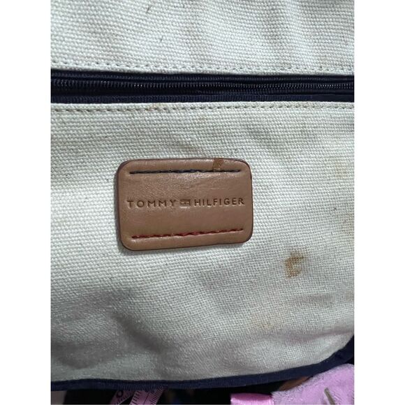 Tommy Hilfiger Tote Bag nautical sailing canvas - Picture 3 of 5